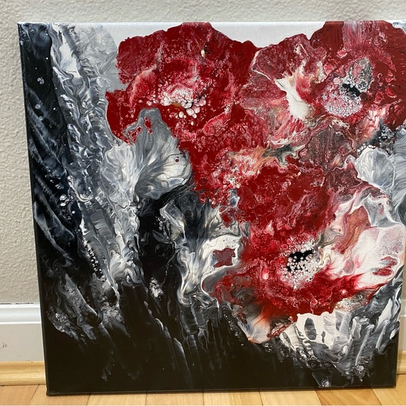 14”x14” Original Abstract Art - Picture 1 of 6